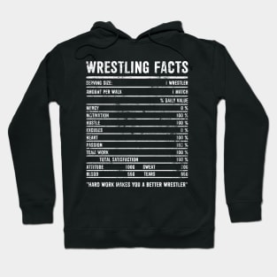 Wrestling Nutrition Facts For Wrestler Distressed Hoodie